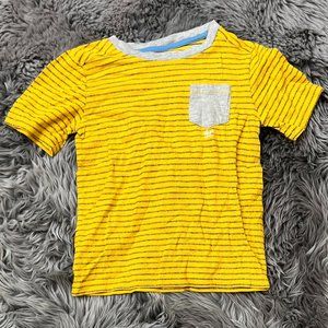 Toughskins | Boy's T-Shirt | Yellow & Blue Stripes | Size M (5/6)